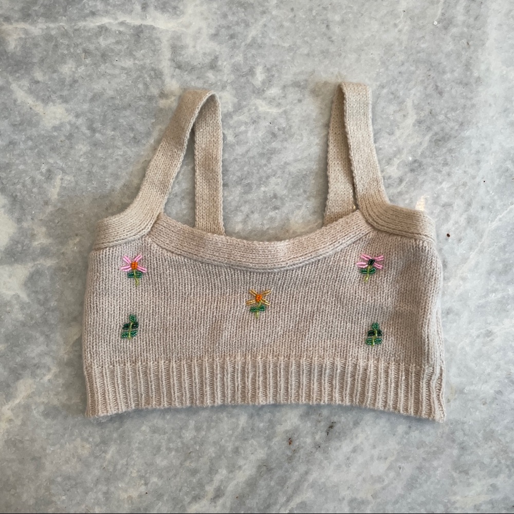 Goodnight Macaroon Knit Tank size medium NWT